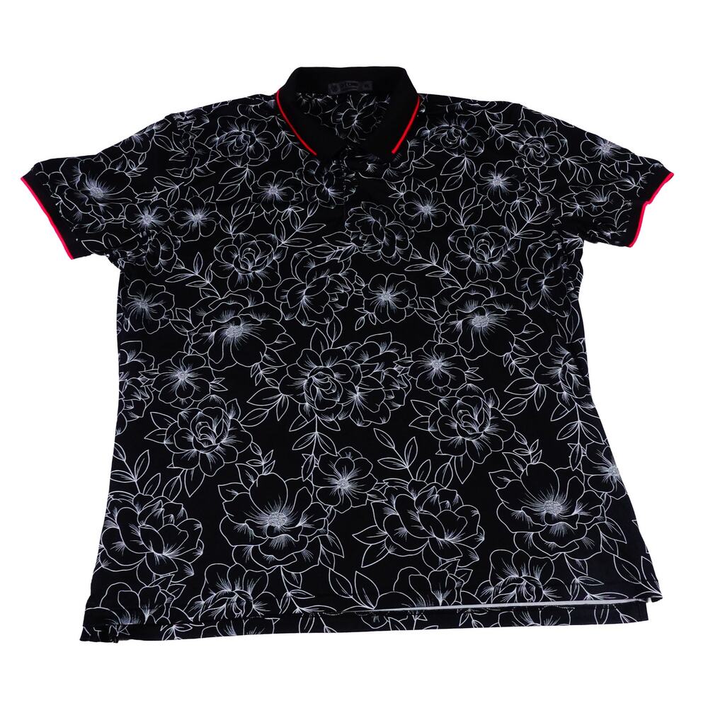 G/FORE Trump National Jupiter Floral Performance Polo Shirt Men's XL